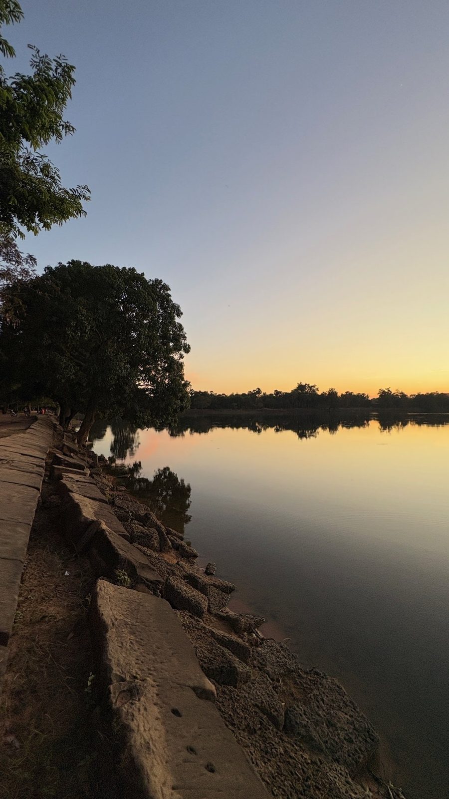 Sras Srang royal bathing pool at sunset, one of the five dedicated sunset spots